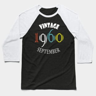 1960 September Vintage Baseball T-Shirt